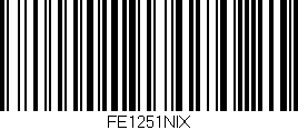 Código de barras (EAN, GTIN, SKU, ISBN): 'FE1251NIX'