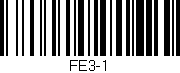 Código de barras (EAN, GTIN, SKU, ISBN): 'FE3-1'