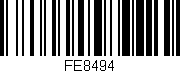 Código de barras (EAN, GTIN, SKU, ISBN): 'FE8494'