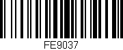 Código de barras (EAN, GTIN, SKU, ISBN): 'FE9037'
