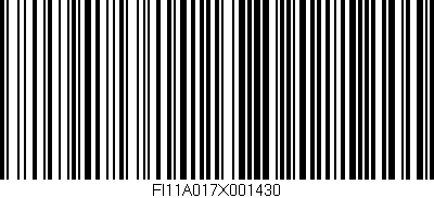 Código de barras (EAN, GTIN, SKU, ISBN): 'FI11A017X001430'