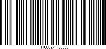 Código de barras (EAN, GTIN, SKU, ISBN): 'FI11U339X1403380'