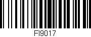 Código de barras (EAN, GTIN, SKU, ISBN): 'FI9017'