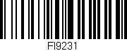Código de barras (EAN, GTIN, SKU, ISBN): 'FI9231'