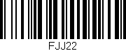Código de barras (EAN, GTIN, SKU, ISBN): 'FJJ22'