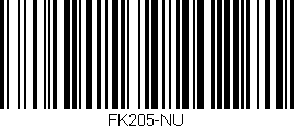 Código de barras (EAN, GTIN, SKU, ISBN): 'FK205-NU'