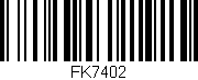 Código de barras (EAN, GTIN, SKU, ISBN): 'FK7402'