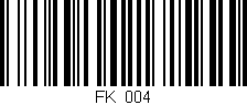 Código de barras (EAN, GTIN, SKU, ISBN): 'FK_004'