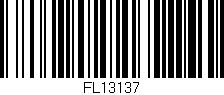 Código de barras (EAN, GTIN, SKU, ISBN): 'FL13137'