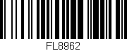 Código de barras (EAN, GTIN, SKU, ISBN): 'FL8962'