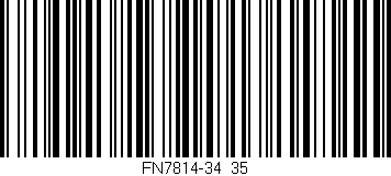 Código de barras (EAN, GTIN, SKU, ISBN): 'FN7814-34/35'