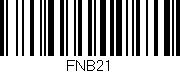 Código de barras (EAN, GTIN, SKU, ISBN): 'FNB21'