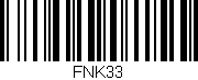 Código de barras (EAN, GTIN, SKU, ISBN): 'FNK33'