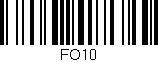 Código de barras (EAN, GTIN, SKU, ISBN): 'FO10'