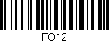 Código de barras (EAN, GTIN, SKU, ISBN): 'FO12'