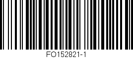Código de barras (EAN, GTIN, SKU, ISBN): 'FO152821-1'