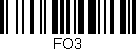 Código de barras (EAN, GTIN, SKU, ISBN): 'FO3'