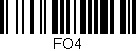 Código de barras (EAN, GTIN, SKU, ISBN): 'FO4'