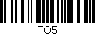 Código de barras (EAN, GTIN, SKU, ISBN): 'FO5'