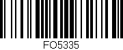 Código de barras (EAN, GTIN, SKU, ISBN): 'FO5335'