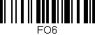 Código de barras (EAN, GTIN, SKU, ISBN): 'FO6'