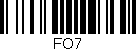 Código de barras (EAN, GTIN, SKU, ISBN): 'FO7'