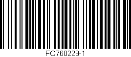 Código de barras (EAN, GTIN, SKU, ISBN): 'FO760229-1'