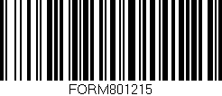 Código de barras (EAN, GTIN, SKU, ISBN): 'FORM801215'