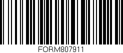 Código de barras (EAN, GTIN, SKU, ISBN): 'FORM807911'