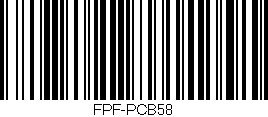 Código de barras (EAN, GTIN, SKU, ISBN): 'FPF-PCB58'