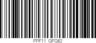 Código de barras (EAN, GTIN, SKU, ISBN): 'FPF11/GFG62'