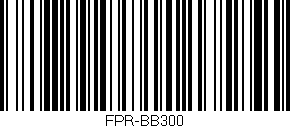 Código de barras (EAN, GTIN, SKU, ISBN): 'FPR-BB300'