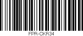Código de barras (EAN, GTIN, SKU, ISBN): 'FPR-CKR34'