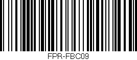 Código de barras (EAN, GTIN, SKU, ISBN): 'FPR-FBC09'