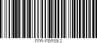 Código de barras (EAN, GTIN, SKU, ISBN): 'FPR-FBR59-2'