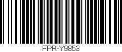 Código de barras (EAN, GTIN, SKU, ISBN): 'FPR-Y9853'