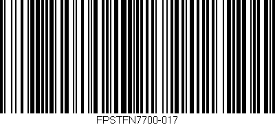 Código de barras (EAN, GTIN, SKU, ISBN): 'FPSTFN7700-017'