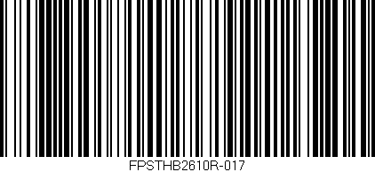 Código de barras (EAN, GTIN, SKU, ISBN): 'FPSTHB2610R-017'