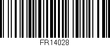Código de barras (EAN, GTIN, SKU, ISBN): 'FR14028'