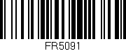 Código de barras (EAN, GTIN, SKU, ISBN): 'FR5091'