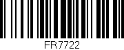 Código de barras (EAN, GTIN, SKU, ISBN): 'FR7722'