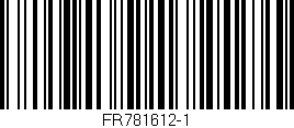 Código de barras (EAN, GTIN, SKU, ISBN): 'FR781612-1'