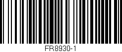 Código de barras (EAN, GTIN, SKU, ISBN): 'FR8930-1'