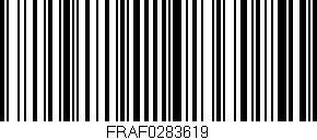 Código de barras (EAN, GTIN, SKU, ISBN): 'FRAF0283619'