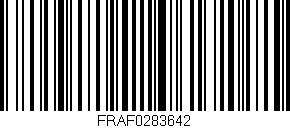 Código de barras (EAN, GTIN, SKU, ISBN): 'FRAF0283642'