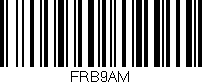 Código de barras (EAN, GTIN, SKU, ISBN): 'FRB9AM'