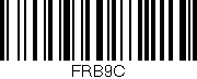 Código de barras (EAN, GTIN, SKU, ISBN): 'FRB9C'