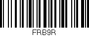 Código de barras (EAN, GTIN, SKU, ISBN): 'FRB9R'