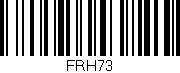 Código de barras (EAN, GTIN, SKU, ISBN): 'FRH73'