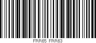 Código de barras (EAN, GTIN, SKU, ISBN): 'FRR65/FRR63'